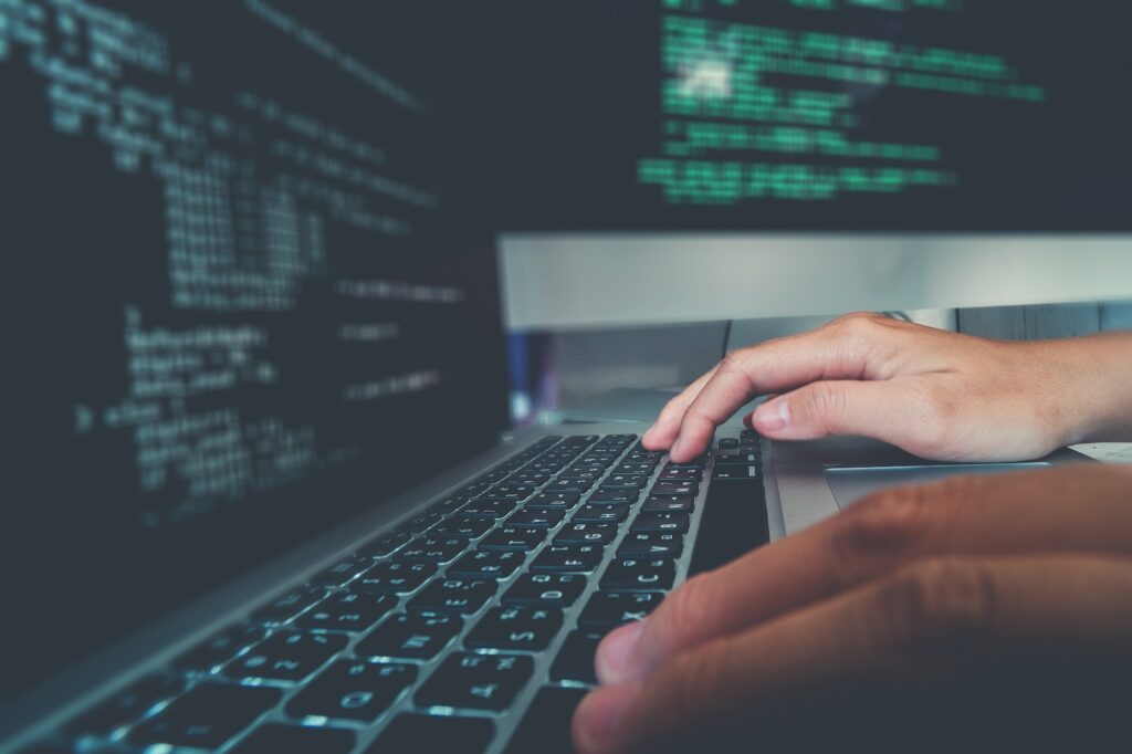 Code on a computer screen
