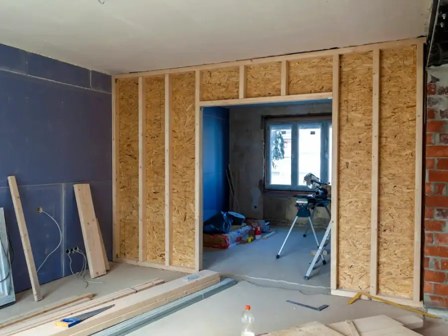 The inside of a house part way through a renovation