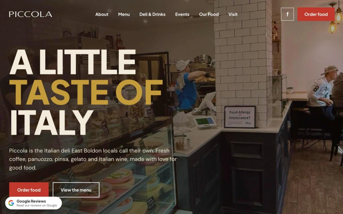 Piccola, one of our websites for retail built by NE1